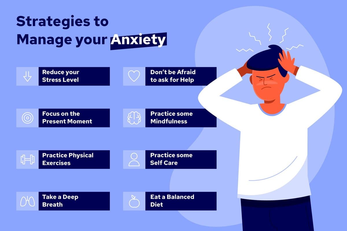 10 Practical Anxiety Relief & Mental Wellness Tips Infographic — preview 1