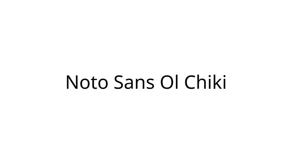 Noto Sans Ol Chiki — preview 1