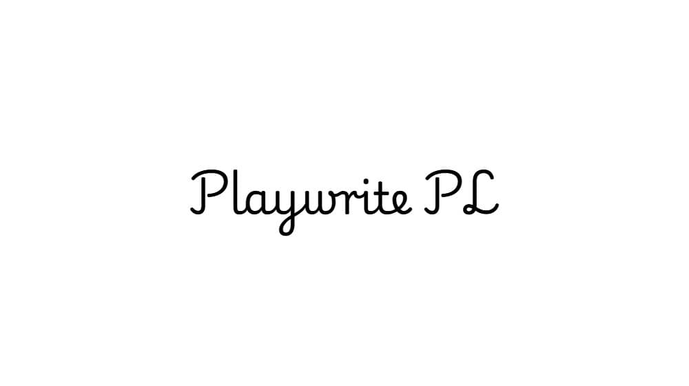 Playwrite PL — preview 1