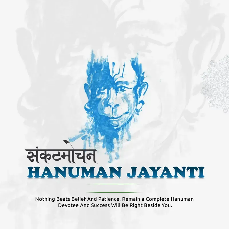 Hanuman Jayanti Festive Graphics & Social Media Kit — preview 1