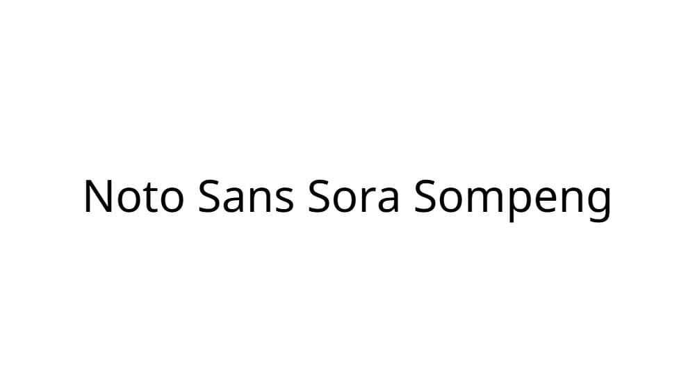 Noto Sans Sora Sompeng — preview 1