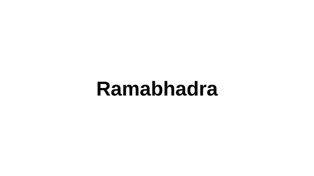 Ramabhadra — preview 1