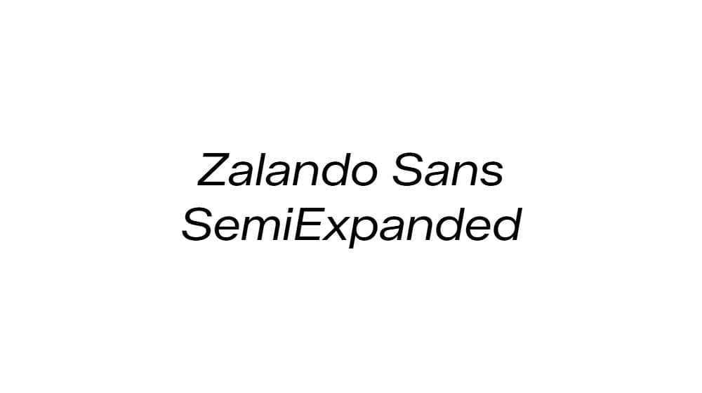 Zalando Sans SemiExpanded — preview 1