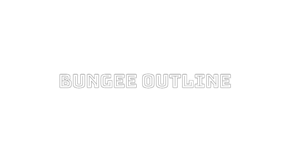 Bungee Outline — preview 1