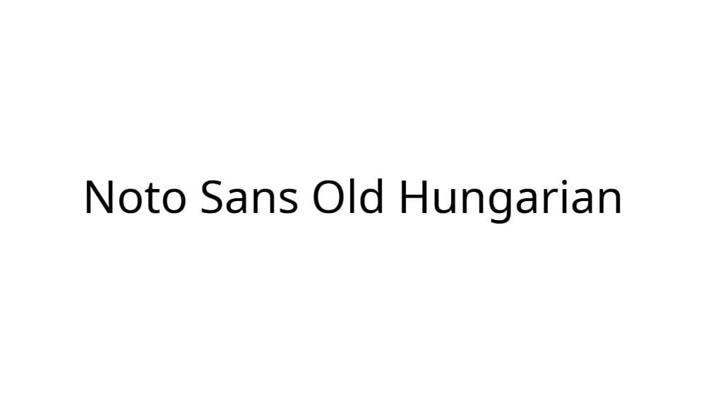 Noto Sans Old Hungarian — preview 1