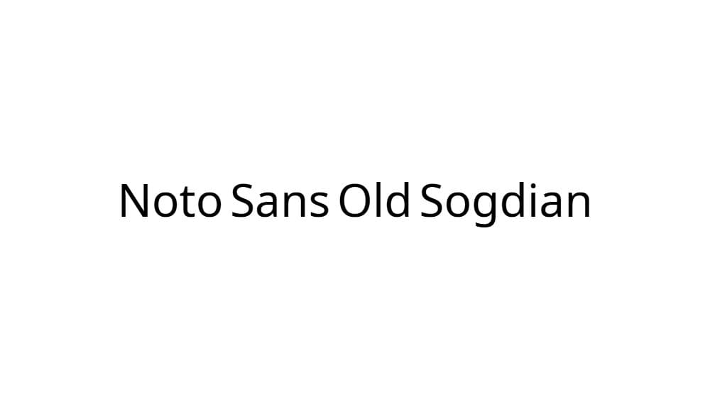 Noto Sans Old Sogdian — preview 1