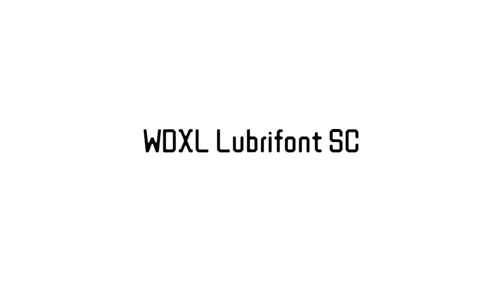WDXL Lubrifont SC — preview 1