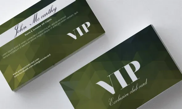Polygon Exclusive VIP Card (green Darkgreen (Back)) — preview 1