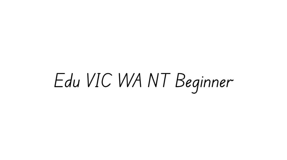 Edu VIC WA NT Beginner — preview 1
