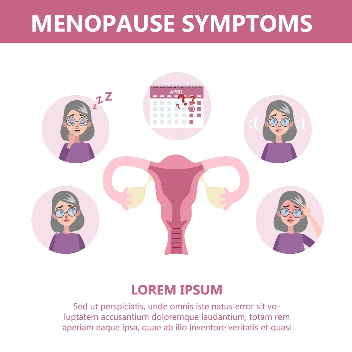 Menopause Symptoms Infographic — preview 1