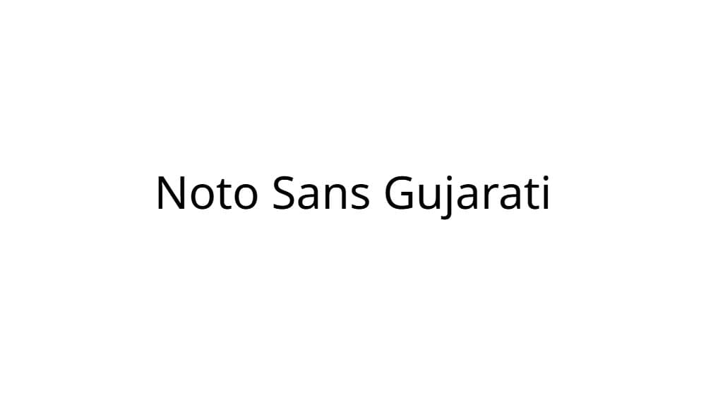 Noto Sans Gujarati — preview 1