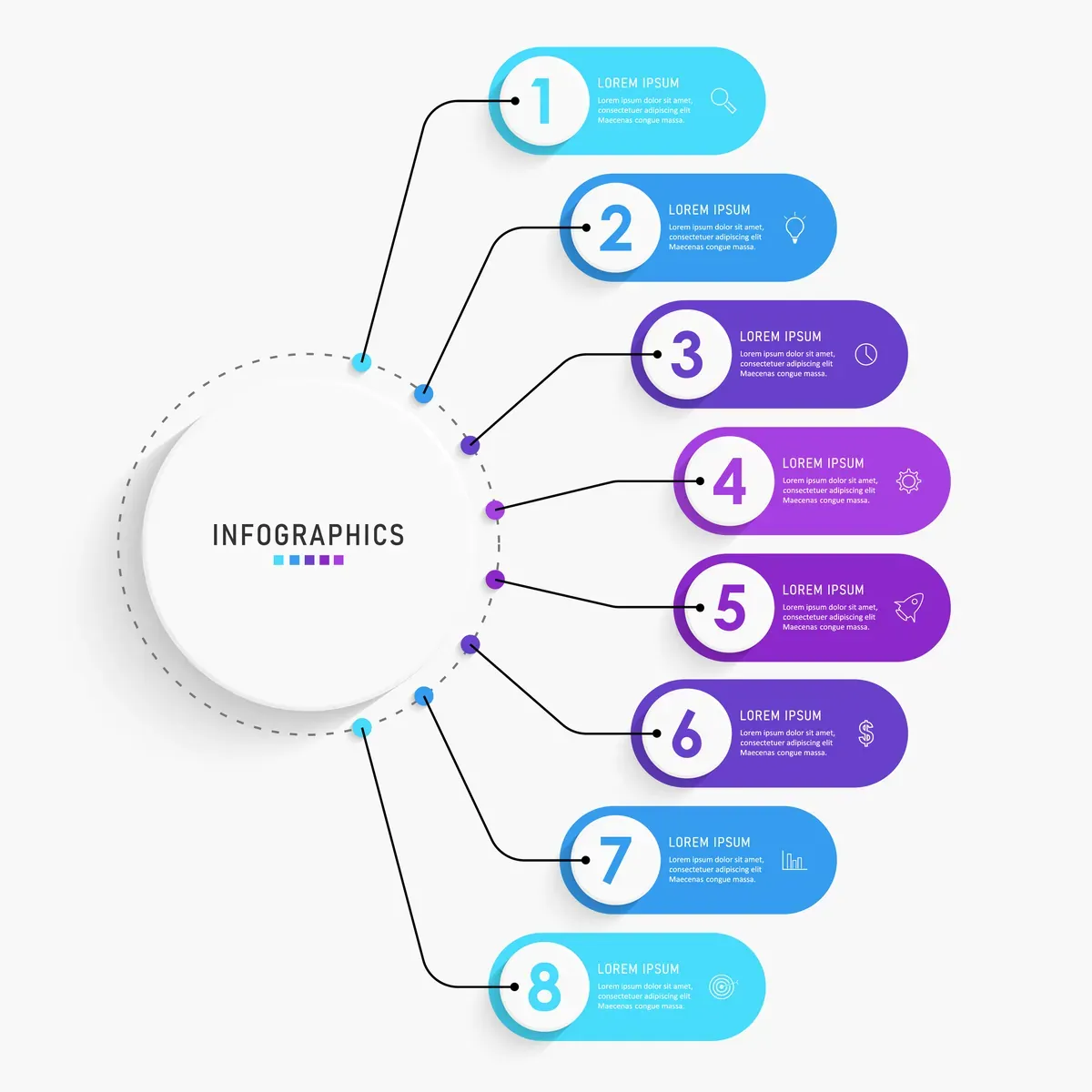 Label Icons Infographic — preview 1