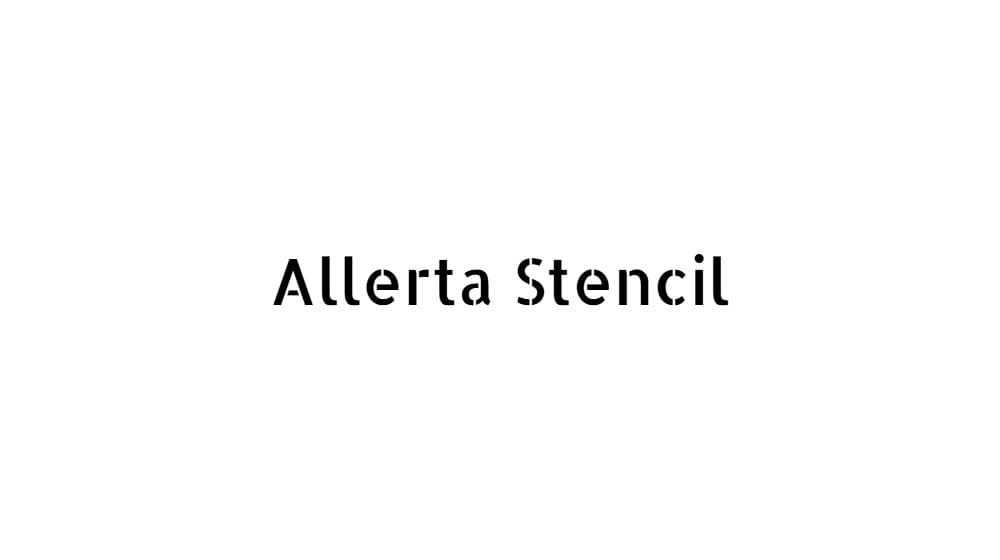 Allerta Stencil — preview 1