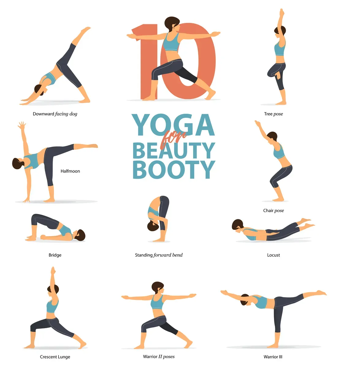 Yoga Poses Infographic — preview 1