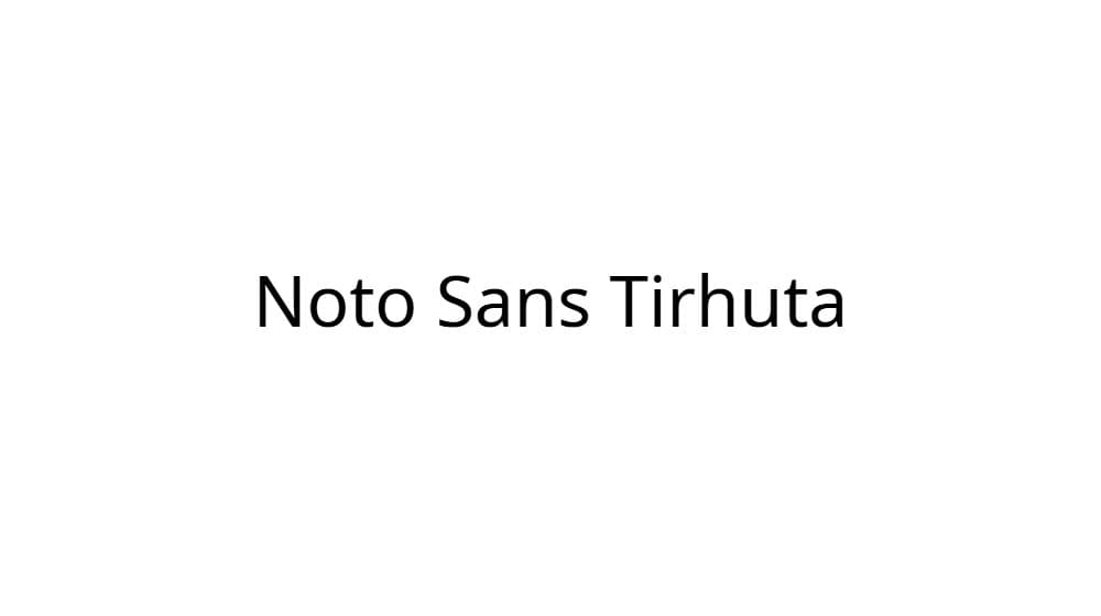 Noto Sans Tirhuta — preview 1