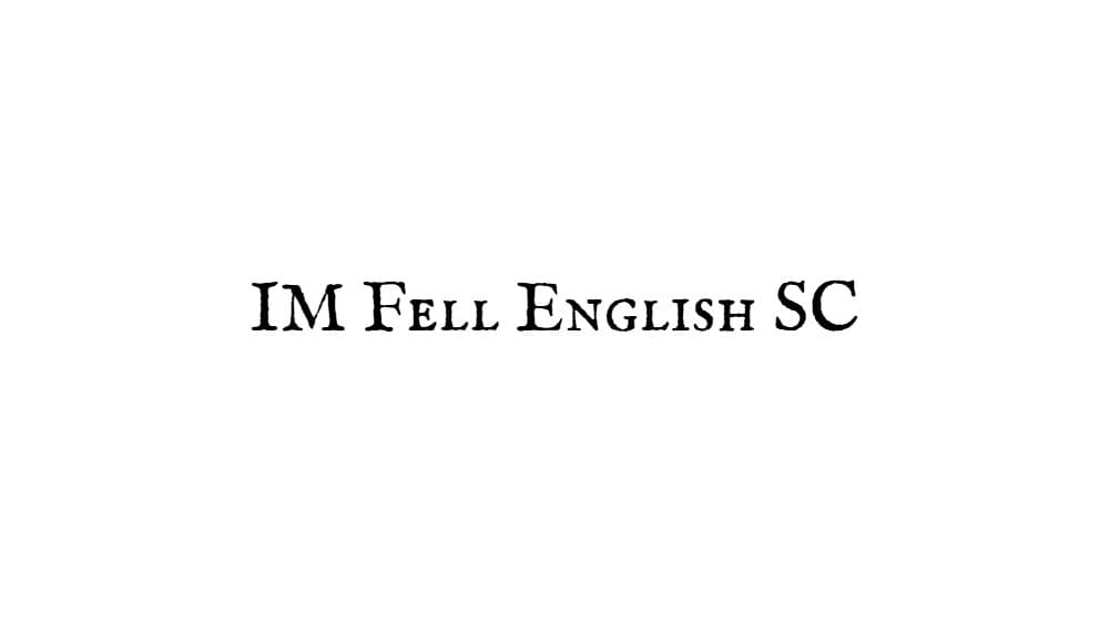 IM Fell English SC — preview 1