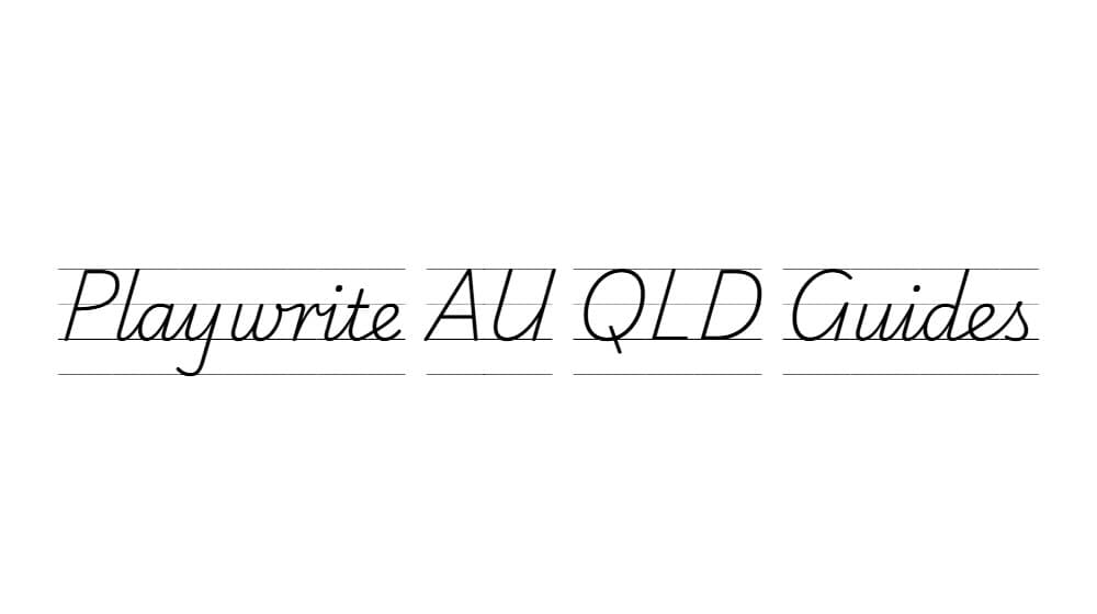 Playwrite AU QLD Guides — preview 1