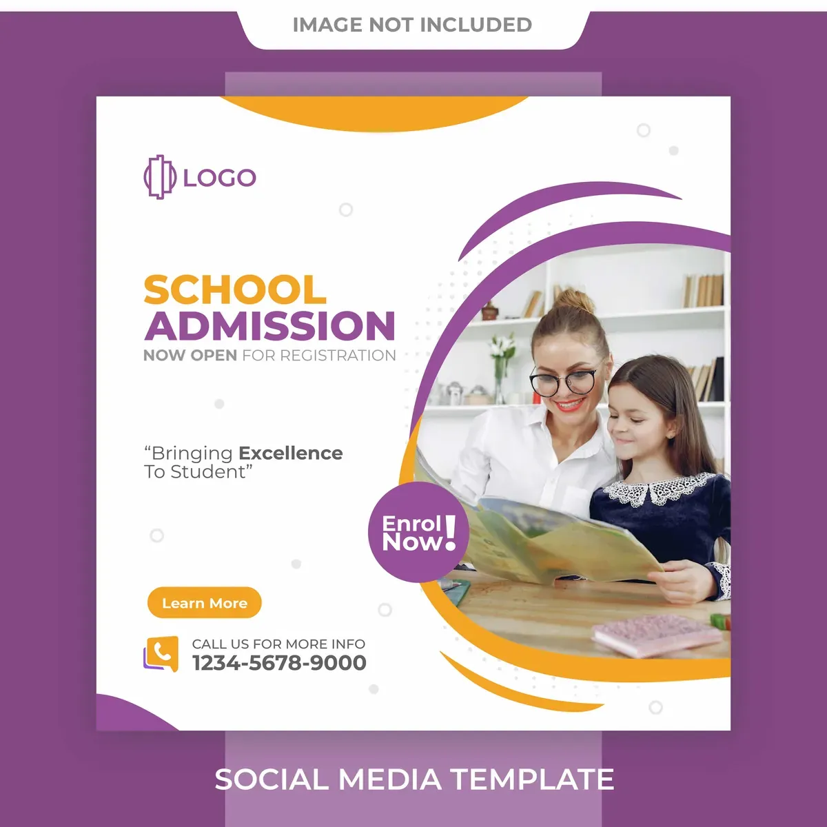 Editable School Infographic — preview 1