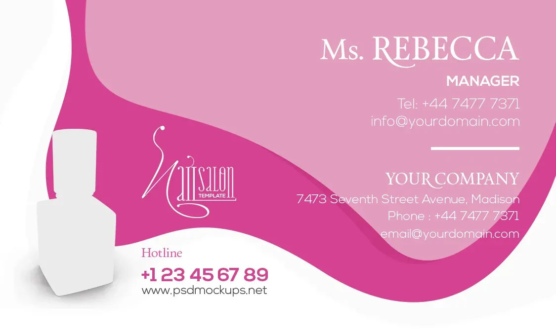 Nail Salon Gift Certificate And Business Card Tem — preview 1