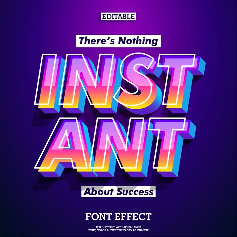 Success Quote With Modern Futuristic Font With Cool Effect — preview 1