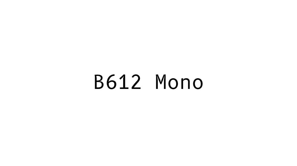 B612 Mono — preview 1