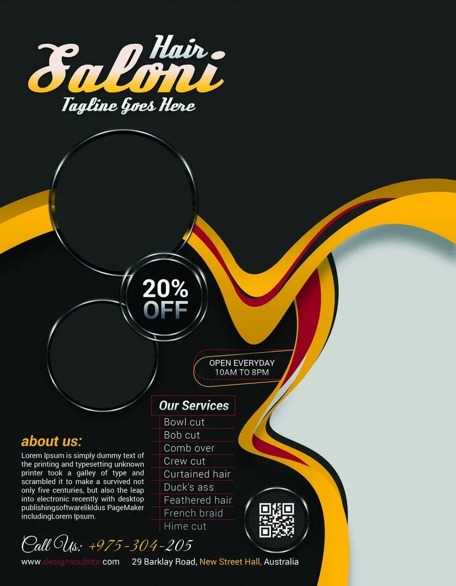 Beauty Salon Flyer — preview 1