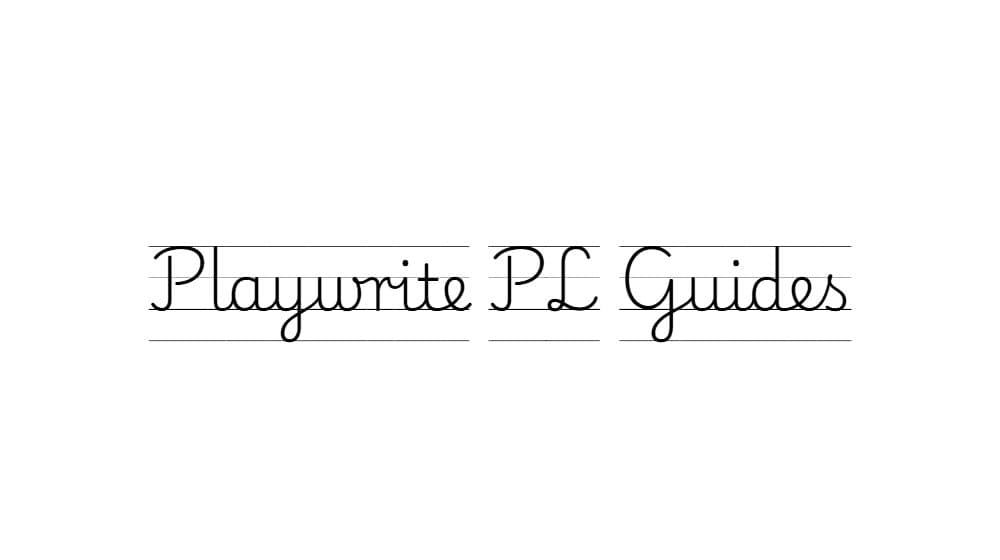 Playwrite PL Guides — preview 1