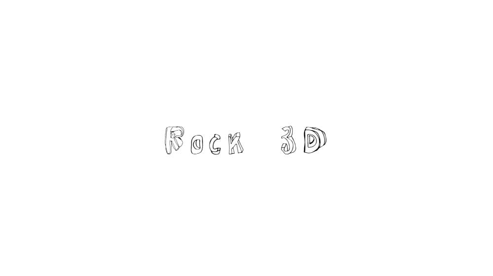 Rock 3D — preview 1
