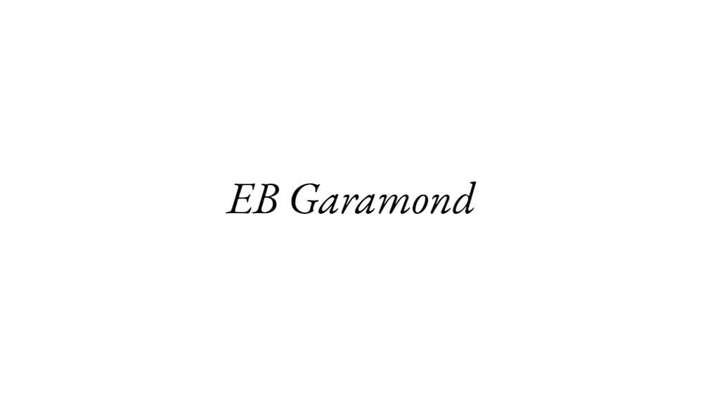 EB Garamond — preview 1