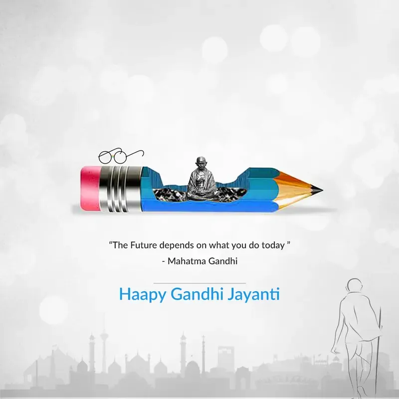 Gandhi Jayanti Festive Graphics & Social Media Kit — preview 1