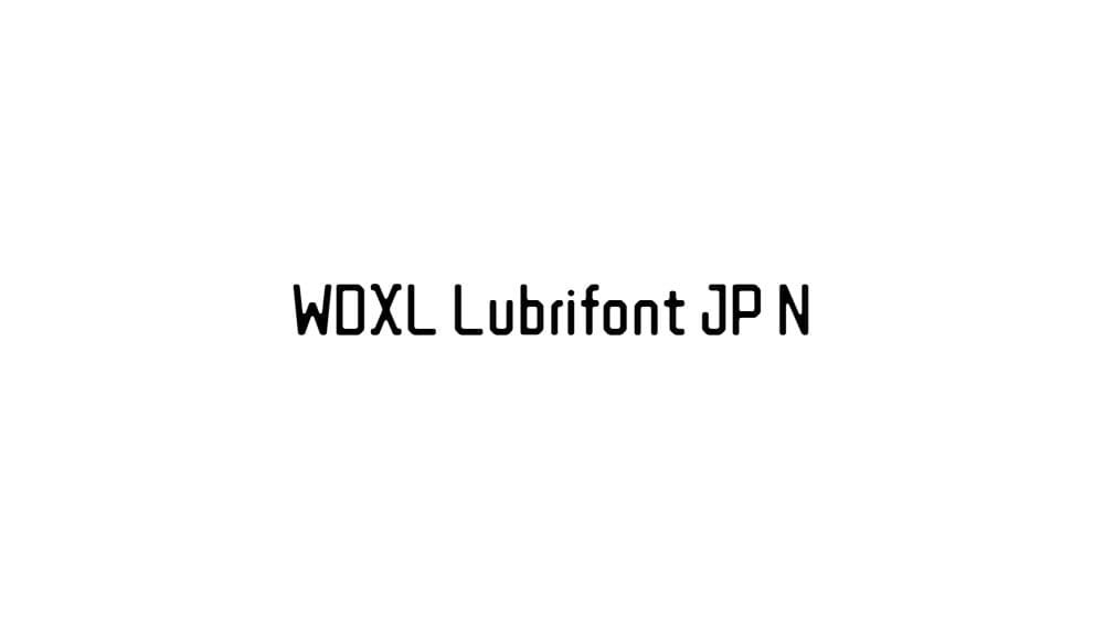 WDXL Lubrifont JP N — preview 1