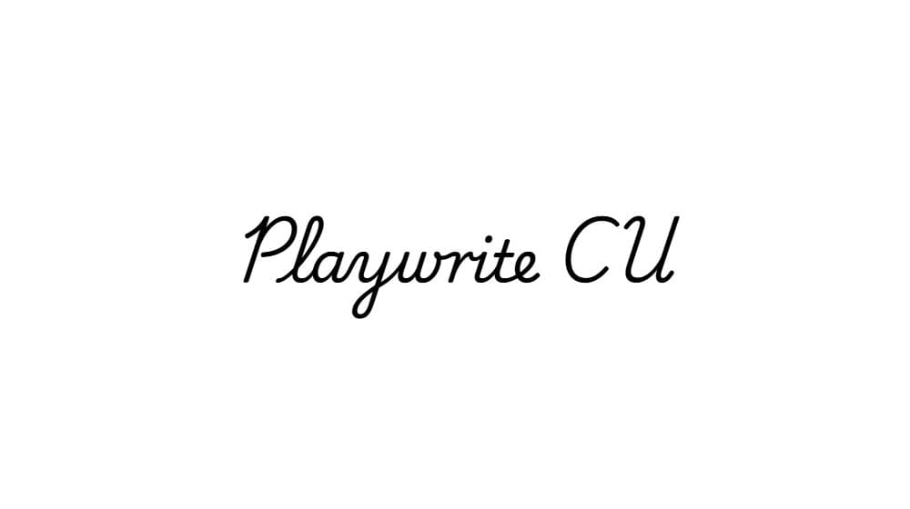 Playwrite CU — preview 1
