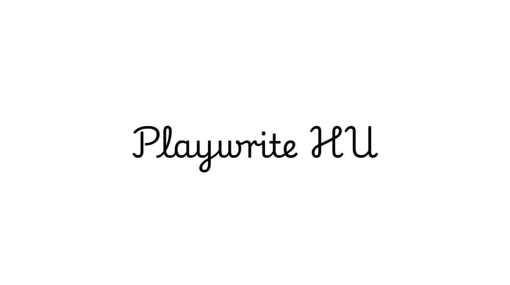 Playwrite HU — preview 1