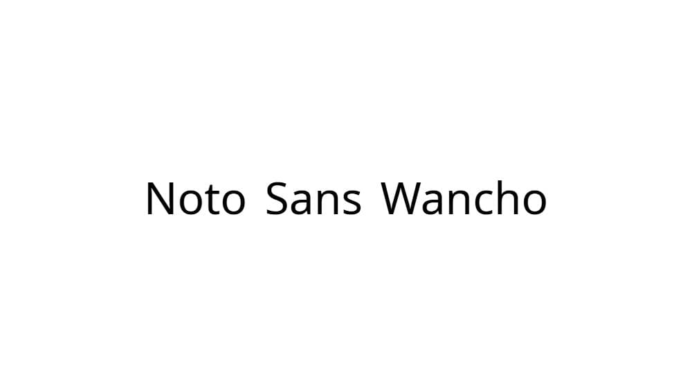 Noto Sans Wancho — preview 1