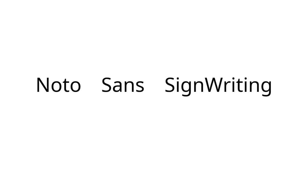 Noto Sans SignWriting — preview 1