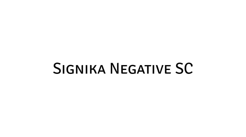 Signika Negative SC — preview 1