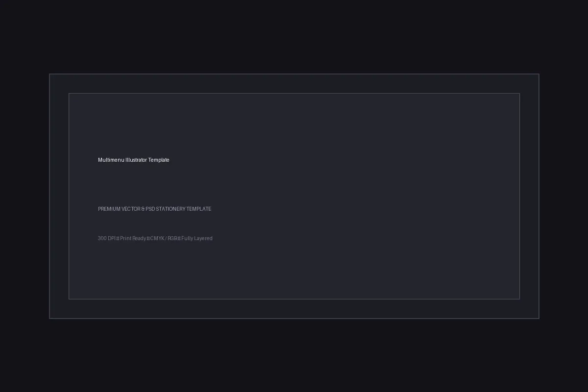 Multimenu Illustrator Template — preview 1