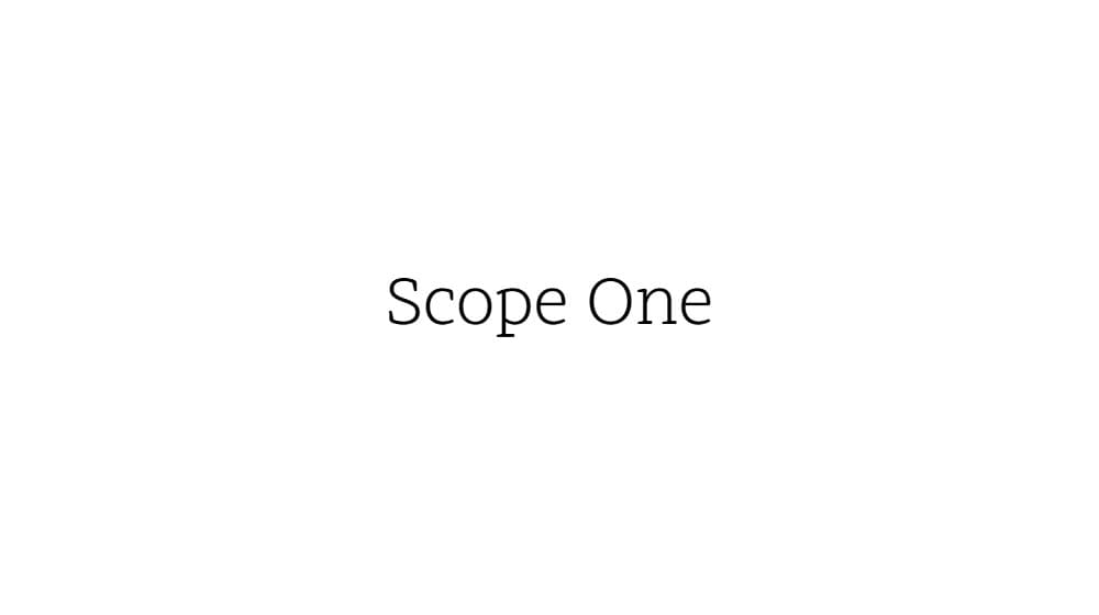Scope One — preview 1
