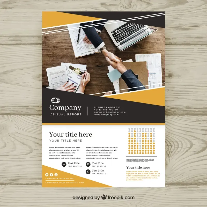 Business Brochure With Abstract Style (1) — preview 1