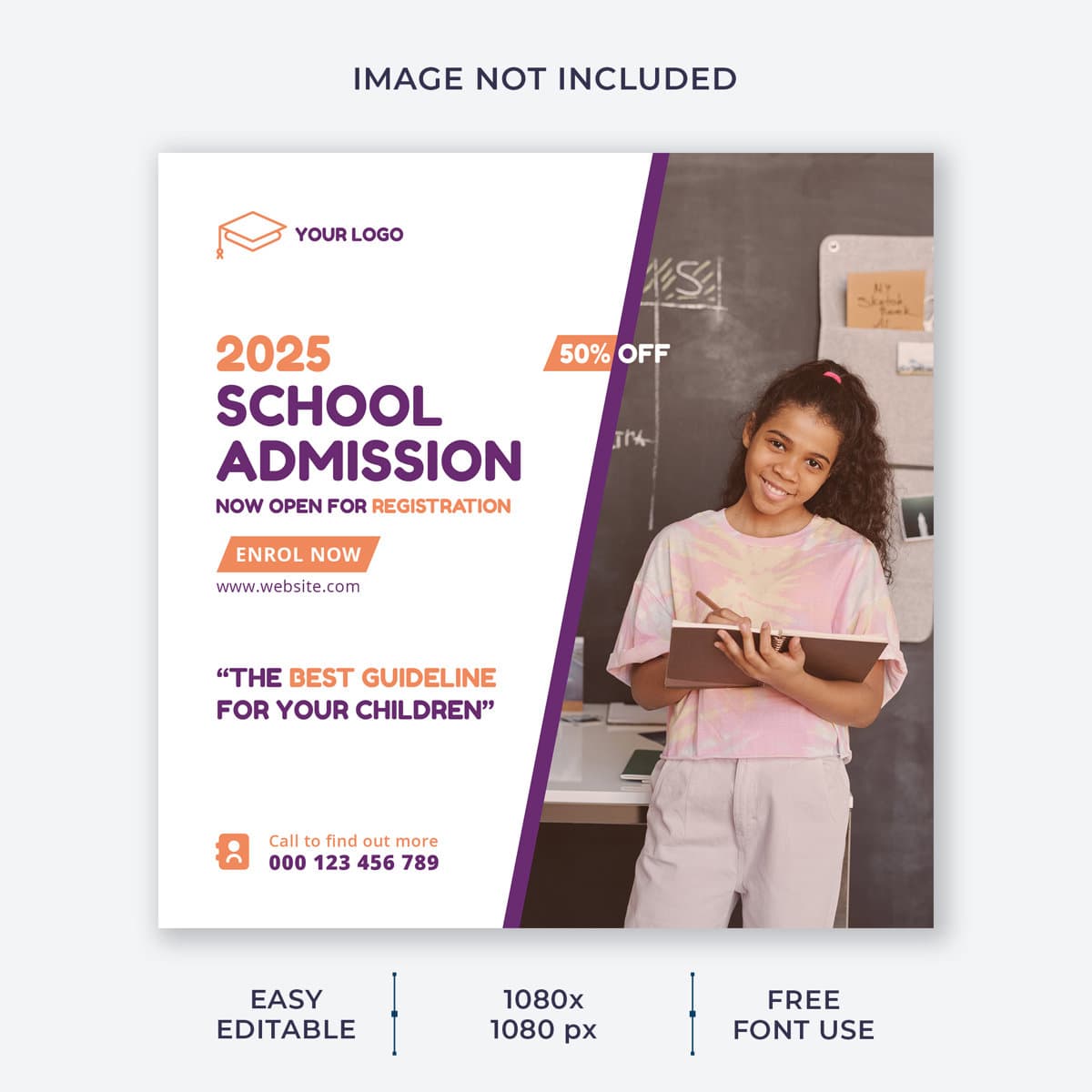 Kids School Infographic — preview 1