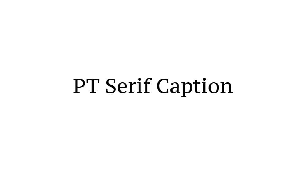 PT Serif Caption — preview 1