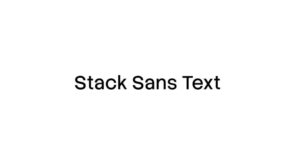 Stack Sans Text — preview 1