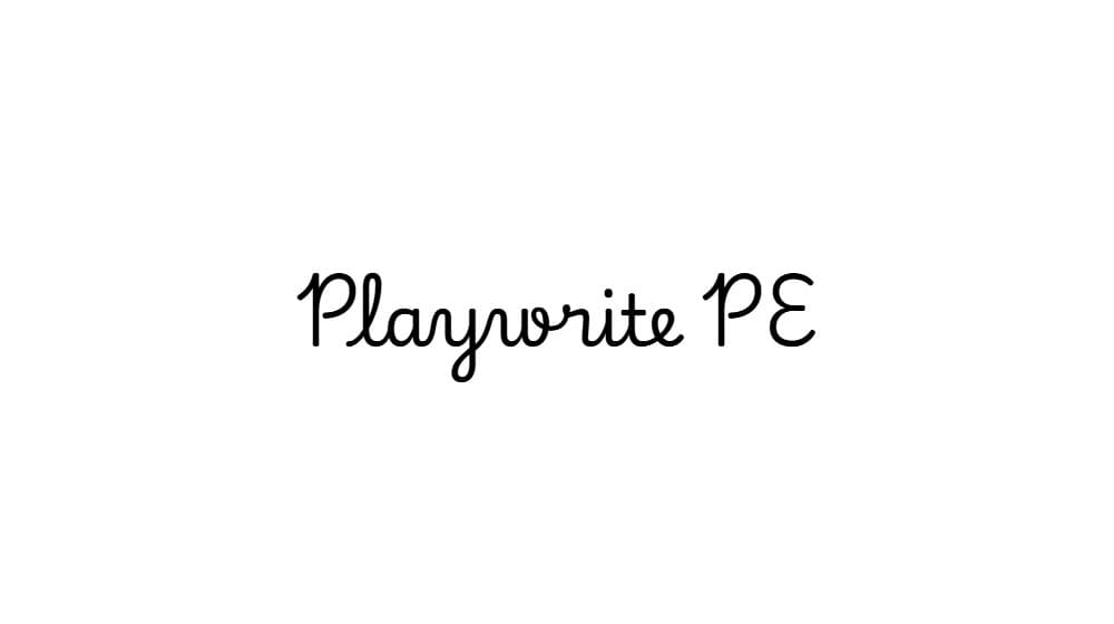 Playwrite PE — preview 1