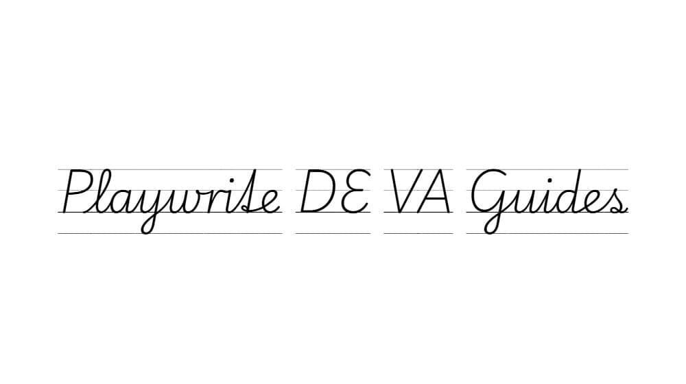 Playwrite DE VA Guides — preview 1