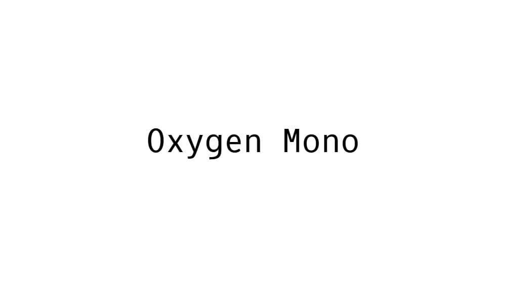 Oxygen Mono — preview 1