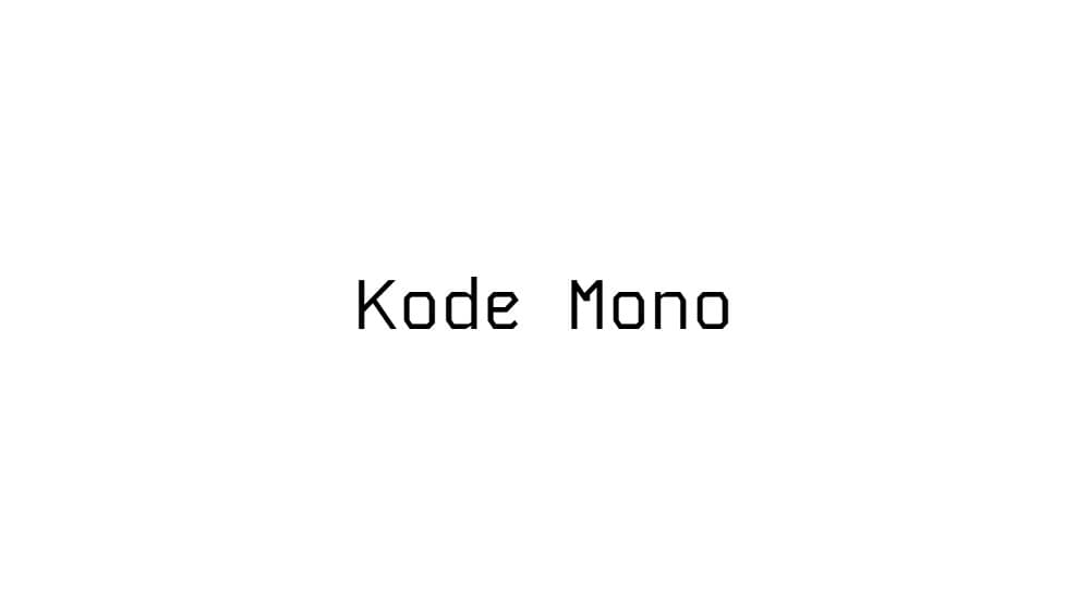 Kode Mono — preview 1