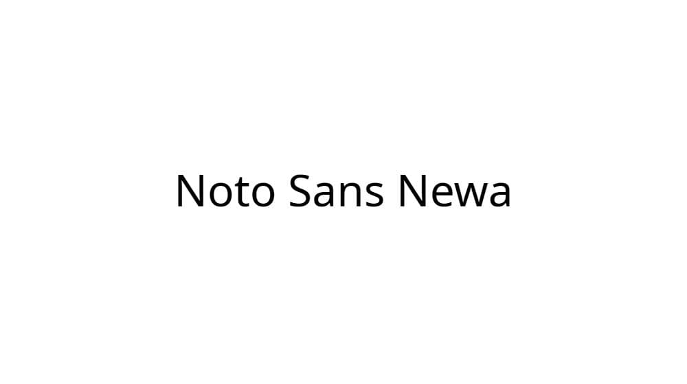 Noto Sans Newa — preview 1