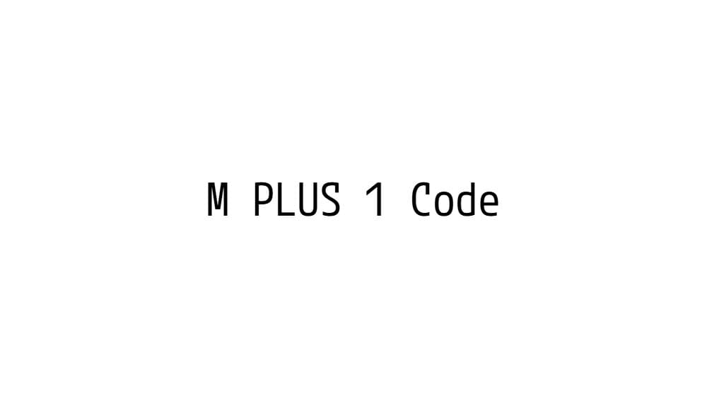 M PLUS 1 Code — preview 1