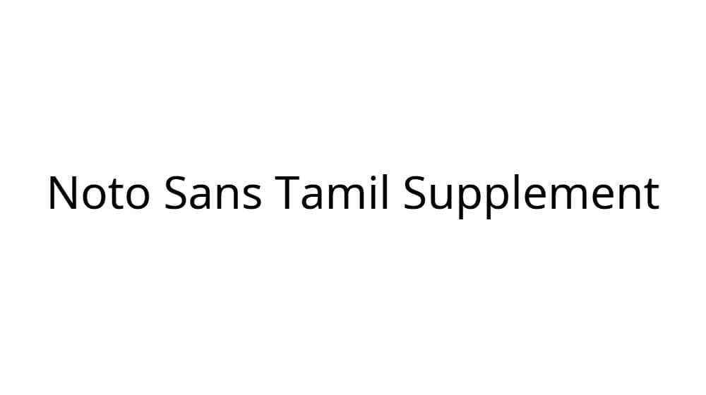 Noto Sans Tamil Supplement — preview 1