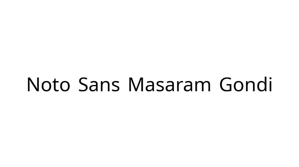 Noto Sans Masaram Gondi — preview 1